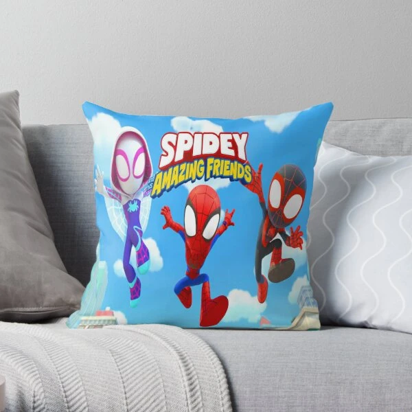 Spidey And His Amazing Friends Birthday Printing Throw Pillow