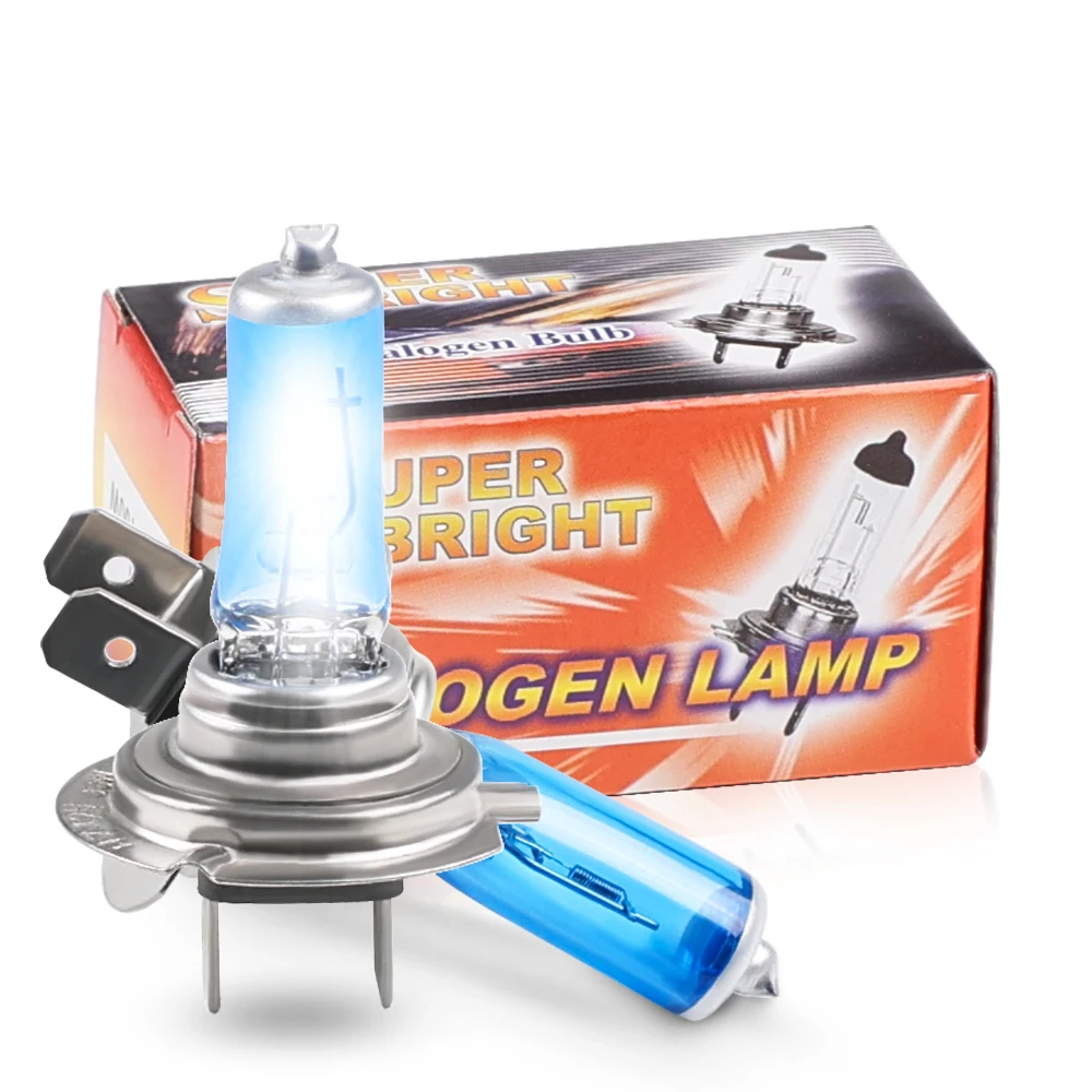 H7 Xenon Halogen Low Beam Light Bulbs Auto HeadLight Bulb 5500-6000K 12V 55W Parking H7 2pcs For Chevrolet Toyota car headlamps halogen lamps