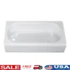 Solar Soaking Bathtub Acid Resisting Enamel Steel Right Hand Outlet Slip-Resistant White 5ftoren Outlet Slip-Resistant White 5ft 1