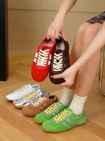 Женские кроссовки в немецком стиле, женские кроссовки из натуральной кожи, женские кроссовки на плоской подошве со шнуровкой в стиле ретро, большой размер, женская обувь Forrest Gump