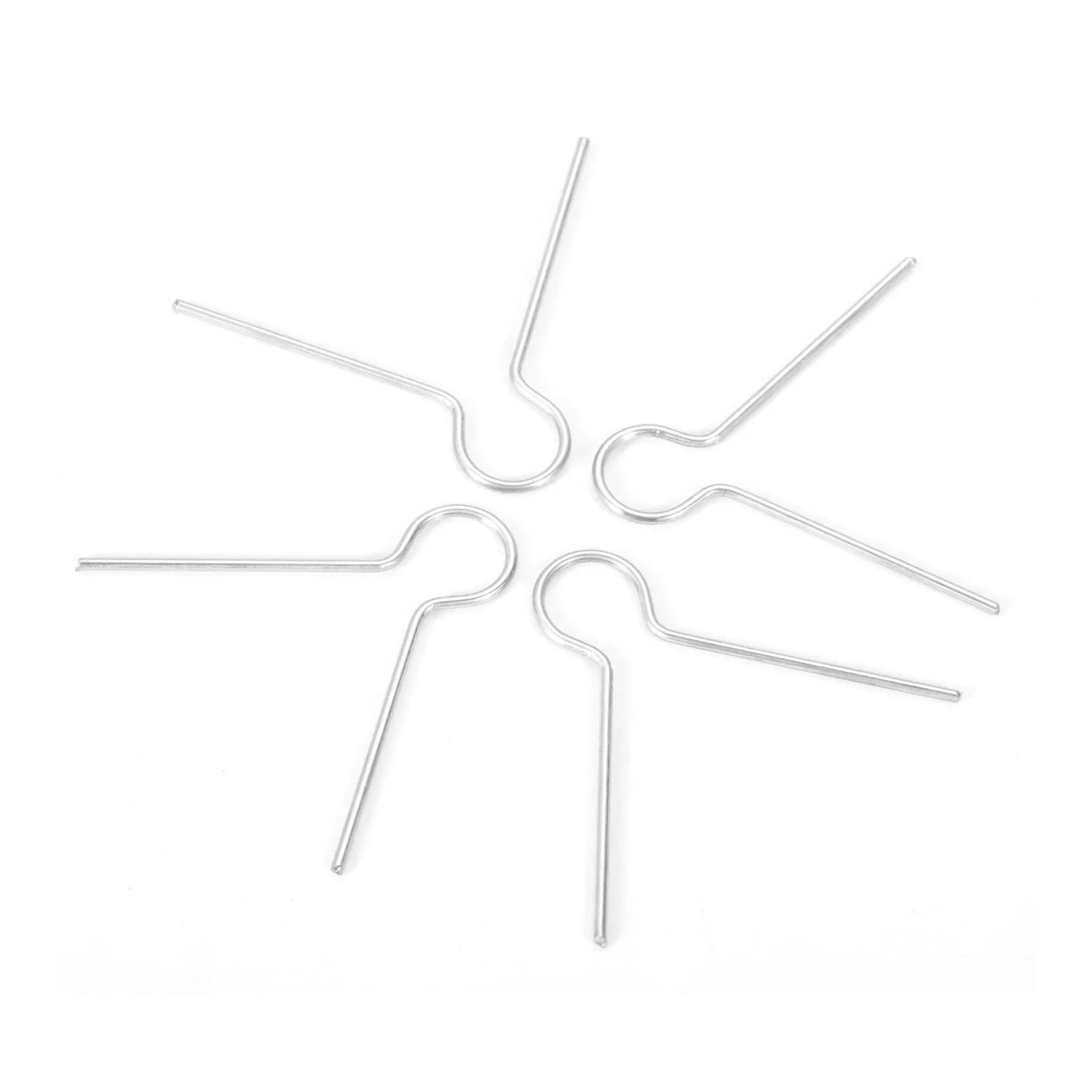 100pcs/lot Round Christmas Metal Hook Spring Wire Hanger Cap 1/2" Round Silver Xmas Porcelain Glass Christmas Ornament Color Egg christmas decorations