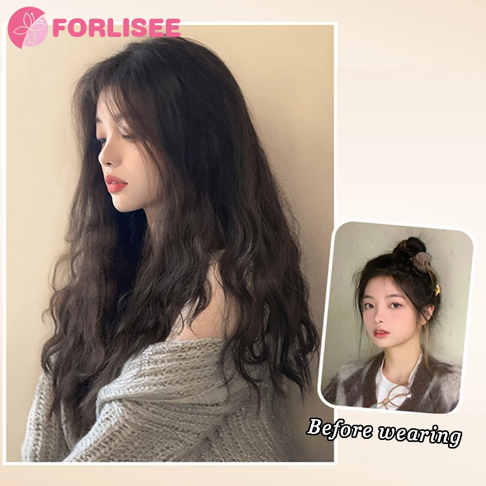 Curly Hair Wig Fluffy Hair Volume One Piece Long Extensions U-shaped Extensions For Women