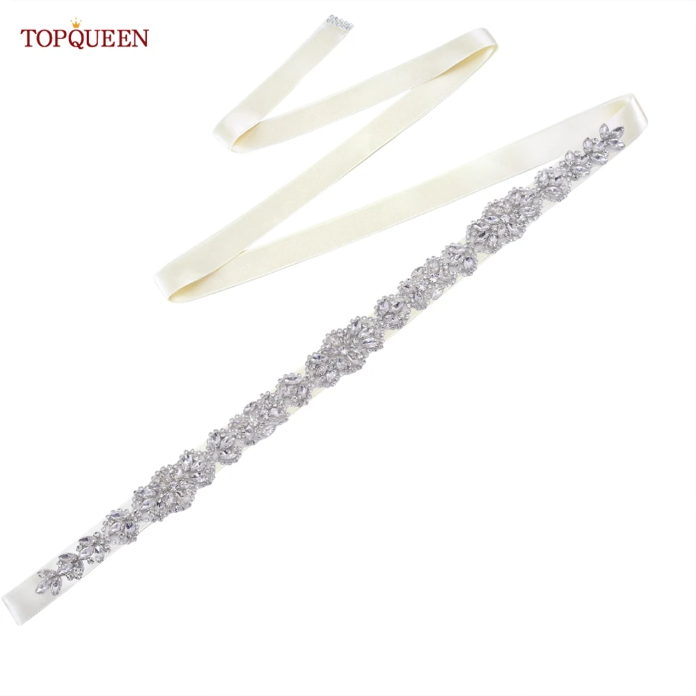 TOPQUEEN Cinture sottili da sposa Fascia da