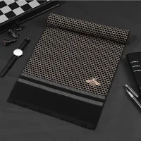 Классический брендовый шарф для мужчин, кашемировые зимние теплые шарфы высокого качества, винтажная шаль, длинная накидка, роскошный дизайнерский шарф для мужчин, подарки — изображение 2