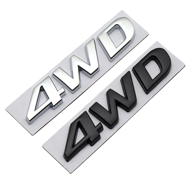 

4WD letter badge car stickers for Hyun dai IX25 IX35 new Tucson SANTAFE car refit accessories tail trunk label decorate decals