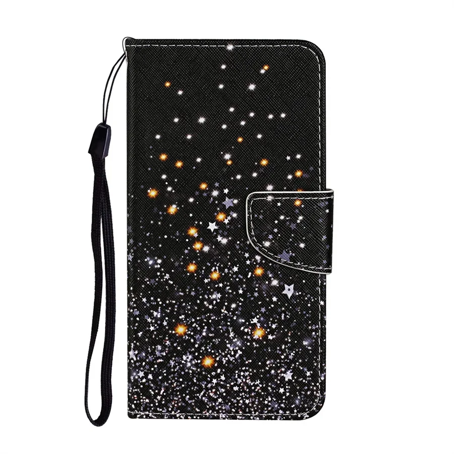 Ethnic Style Leather Flip Stand Wallet Case Cover