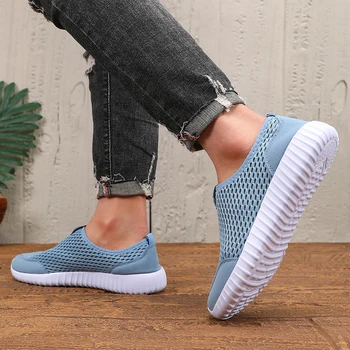 أحذية رياضية كاجوال ومريحة للرجال خفيفة الوزن للمشي ومضادة للانزلاق وقابلة للتنفس صيفية عصرية للتدريب الشبكي في الهواء الطلق 5