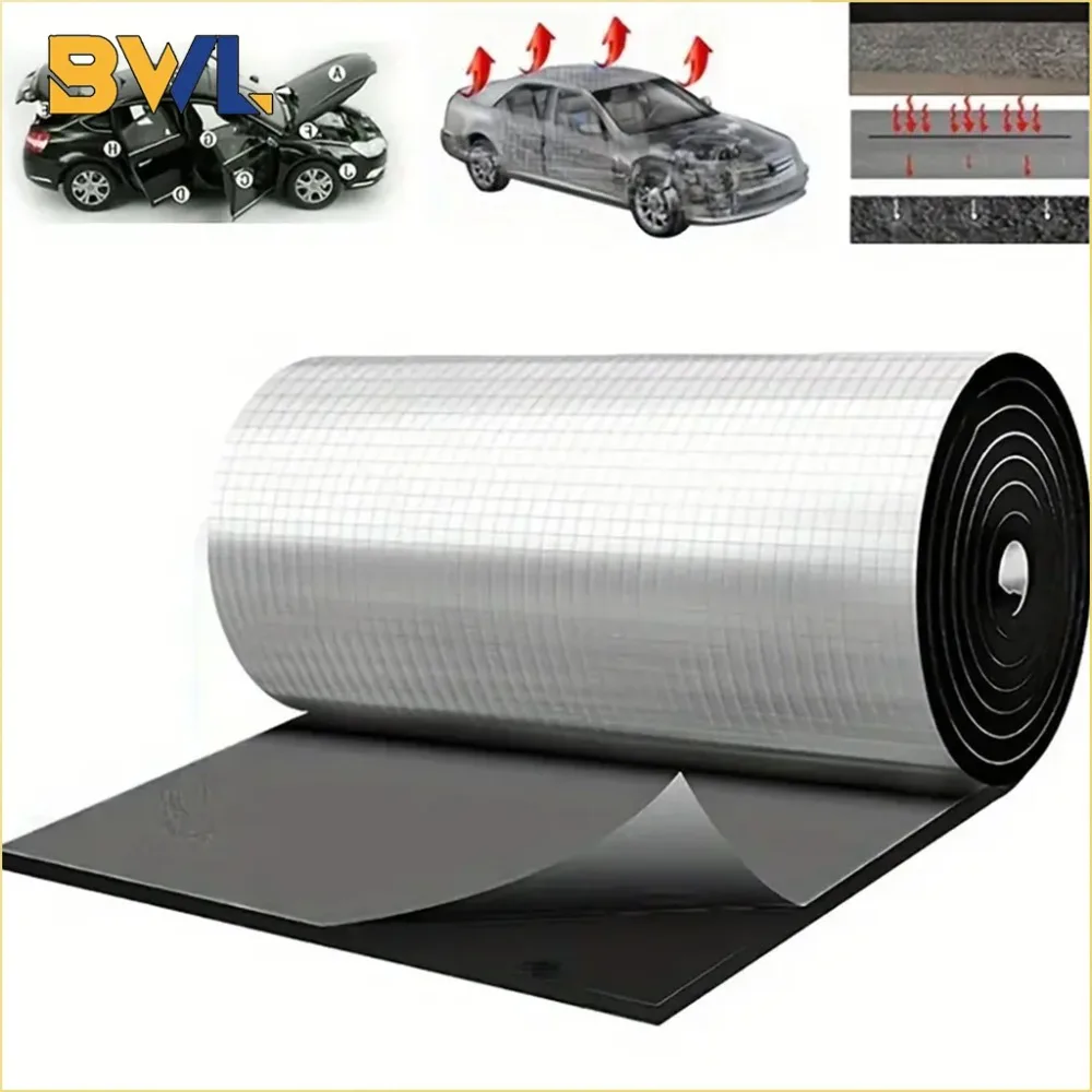 Sound Deadener Heat Insulation Mat 5/10MM Car Sound Proofing Deadening Insulation Car Hood Accessories Interior