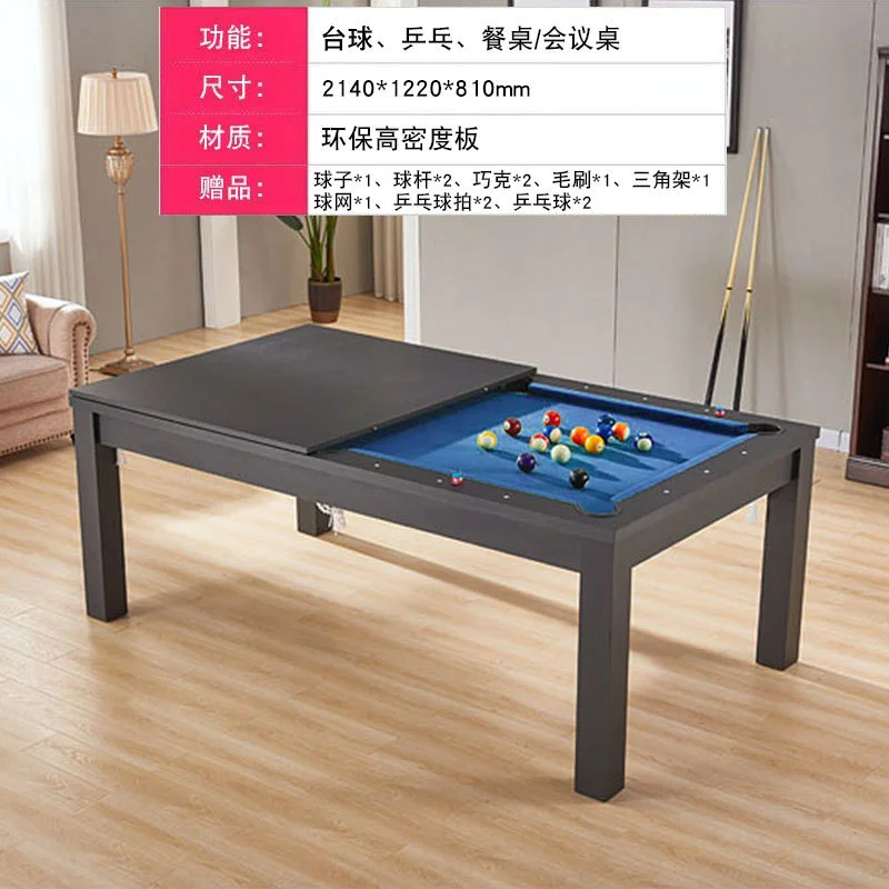 2-in-1 Home Folding Pool Table 7 Foot Furniture Style Ball Return Feature-for Billiard Pool Dining Snooker - Image 5