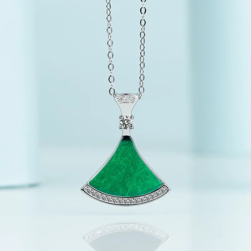 

Burmese Jade Pendant 925 Silver Accessories Necklace Carved Men Gift Natural Certificate Luxury Emerald Black Jadeite Gemstone