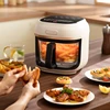 Air Fryer New Holographic Color Screen Uncoated Borosilicate Glass Liner Transparent and Visible 4