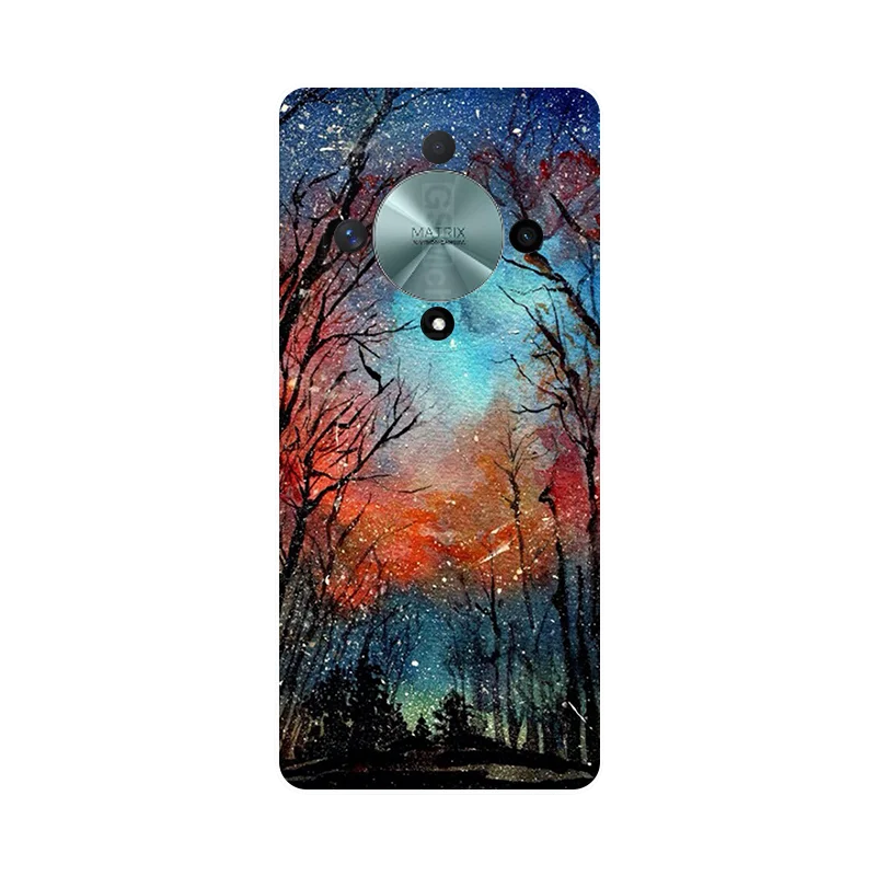 Silicone Wolf Painted Soft TPU Back Case Cover