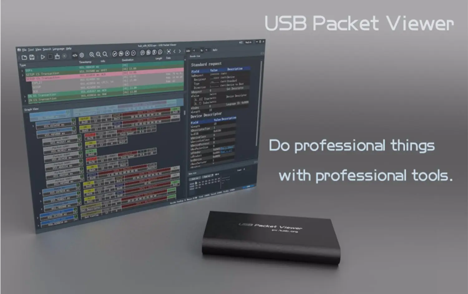New Portable USB Protocol Analyzer USB Packet Viewer 3
