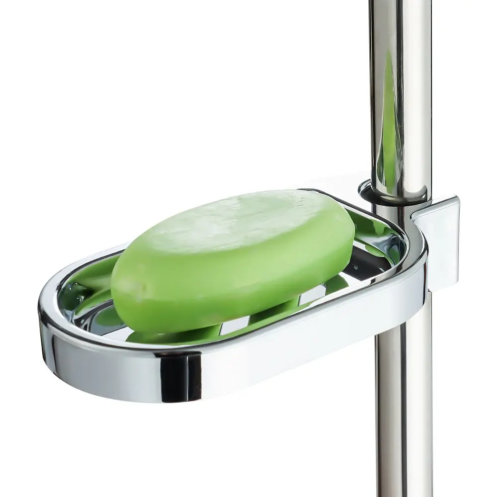 Adjustable 22 24 25 mm Home Rail Slide Soap Dishes Soap Holder Plates Bath Shower Bathroom Fixture