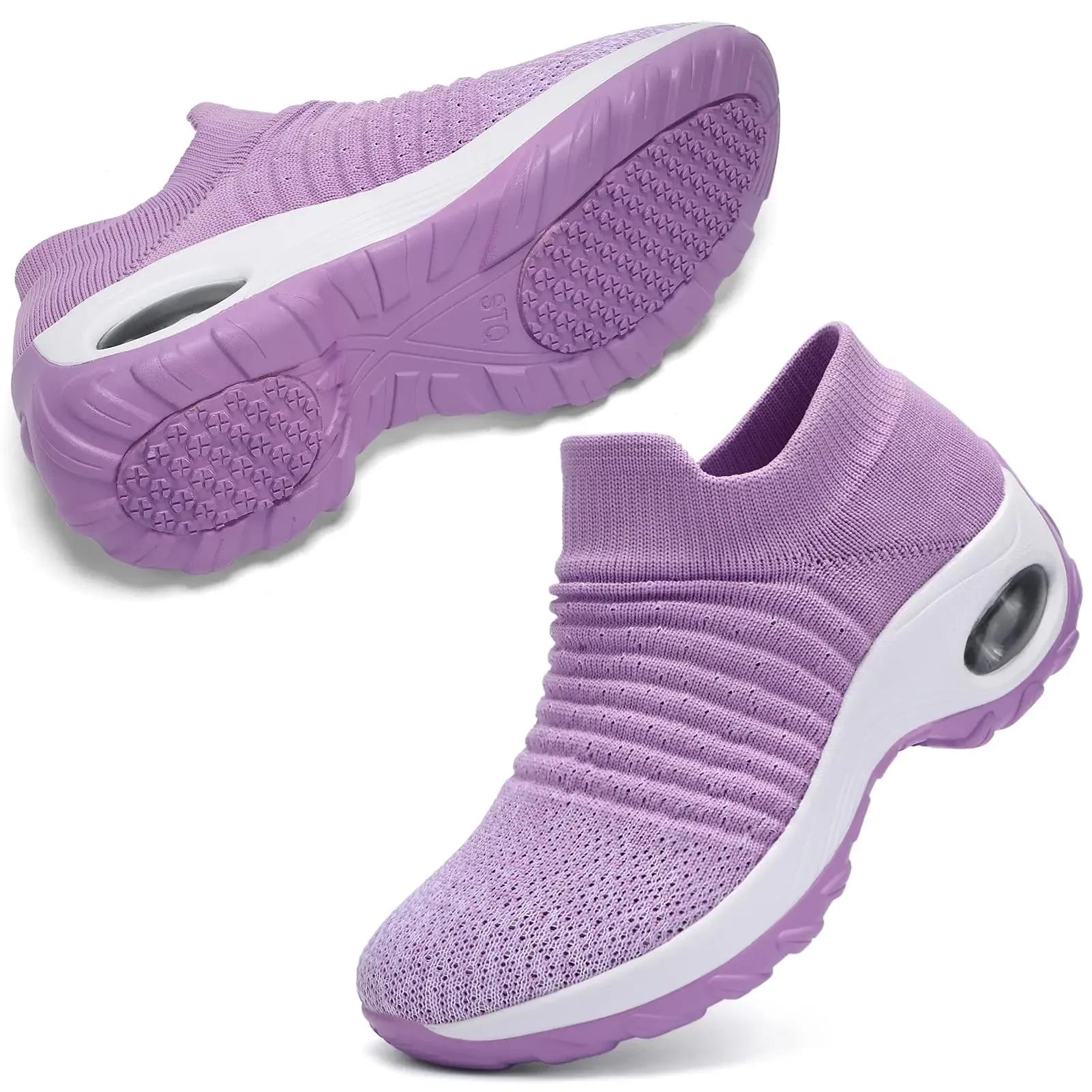 CC 26 Sneaker Purple mix White Tweed Fabric and Suede 589083