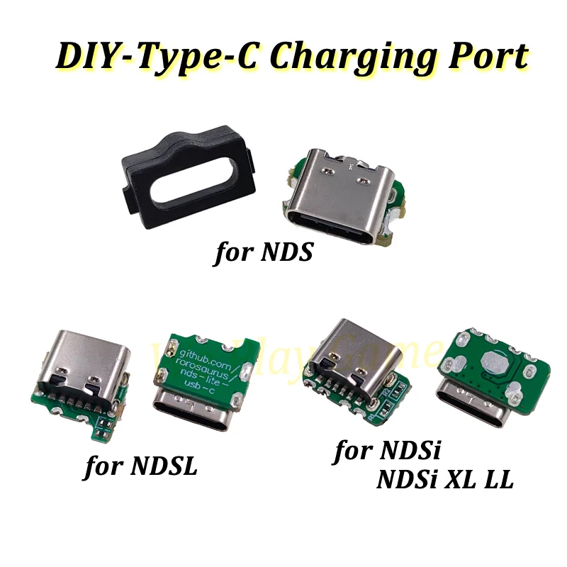 รูปสินค้า USB-C พอร์ตชาร์จสำหรับ Nintendo NDS Lite