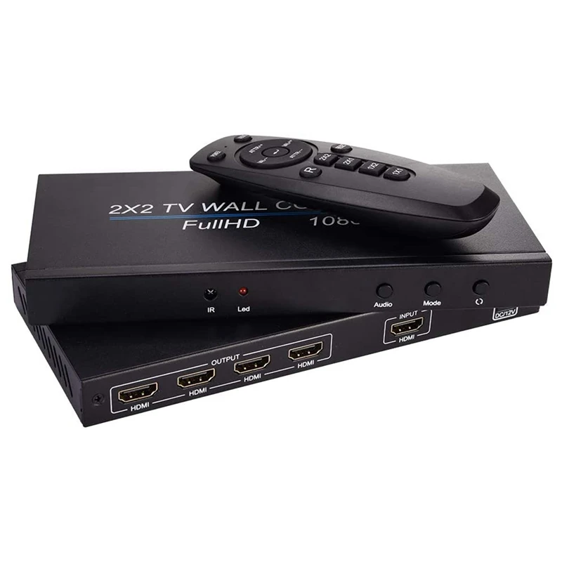 Настенный видеоконтроллер для телевизора 4 канала 2 х2 1 3 х4 х1 HD DVI VGA USB