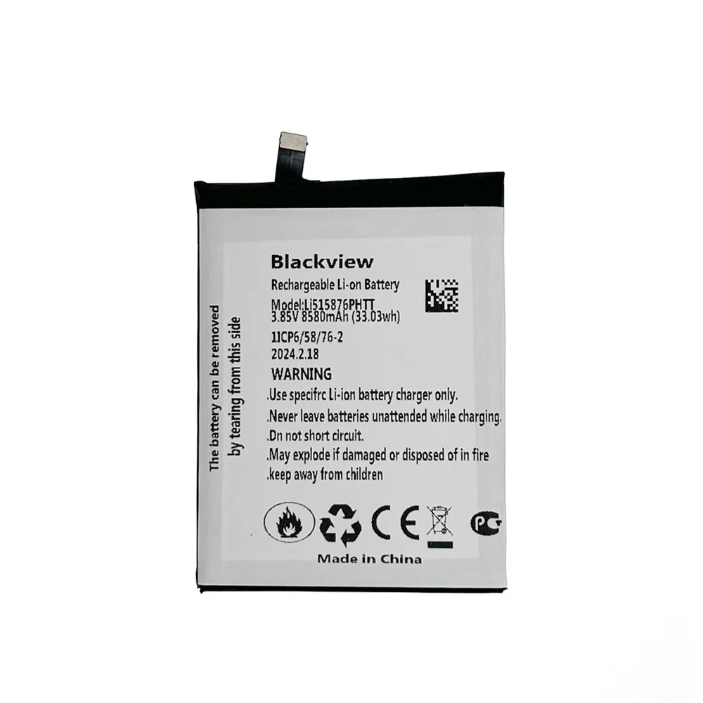Li515876PHTT BV6600 BL6600 8580mAh Replacement Mobile Phone Battery For Blackview BV6600 BV6600pro Helio A25 Smartphon Batteries