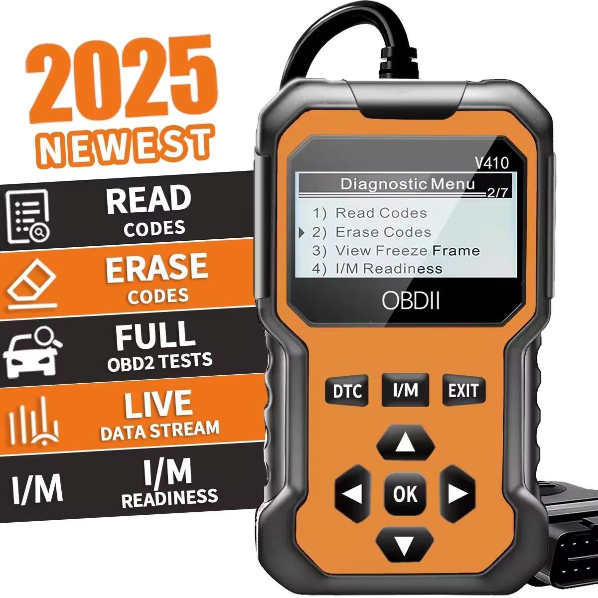 Lo scanner per lettore di codici di guasto del motore dello strumento diagnostico per scanner Obd2 per auto può creare tutte le auto con protocollo Obd Ii dal 1996 Strumento di scansione - immagine 6