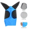 Horse Fly Mask 3D Design Supplies Ergonomics Pet Summer Eye Shield Anti Mosquito Ear Half Face Mesh Fly Protective Cover Parts 6