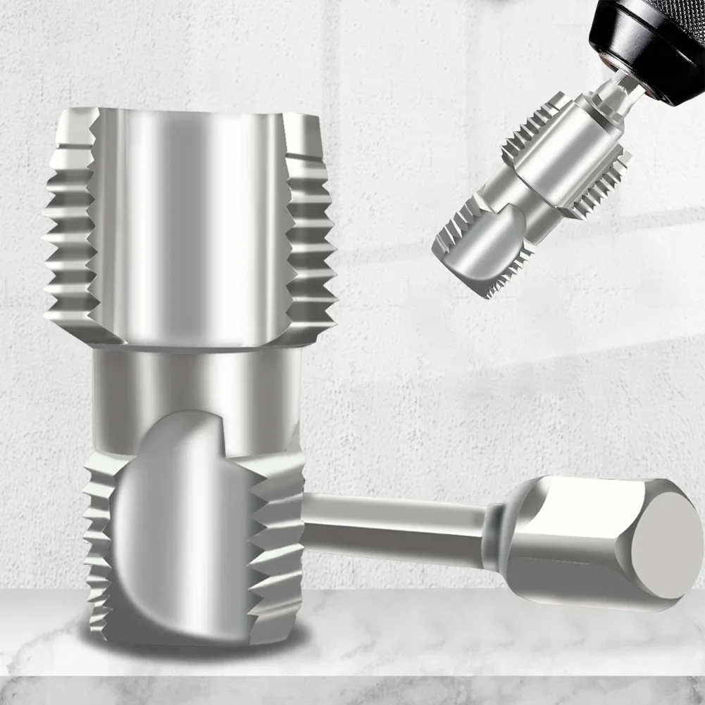 4/6 Points PPR Pipe Threader Tapered Pipe Thread Tap Water Pipe Thread Opener for 1/2inch 3/4inch Pipes Inner Threading Making