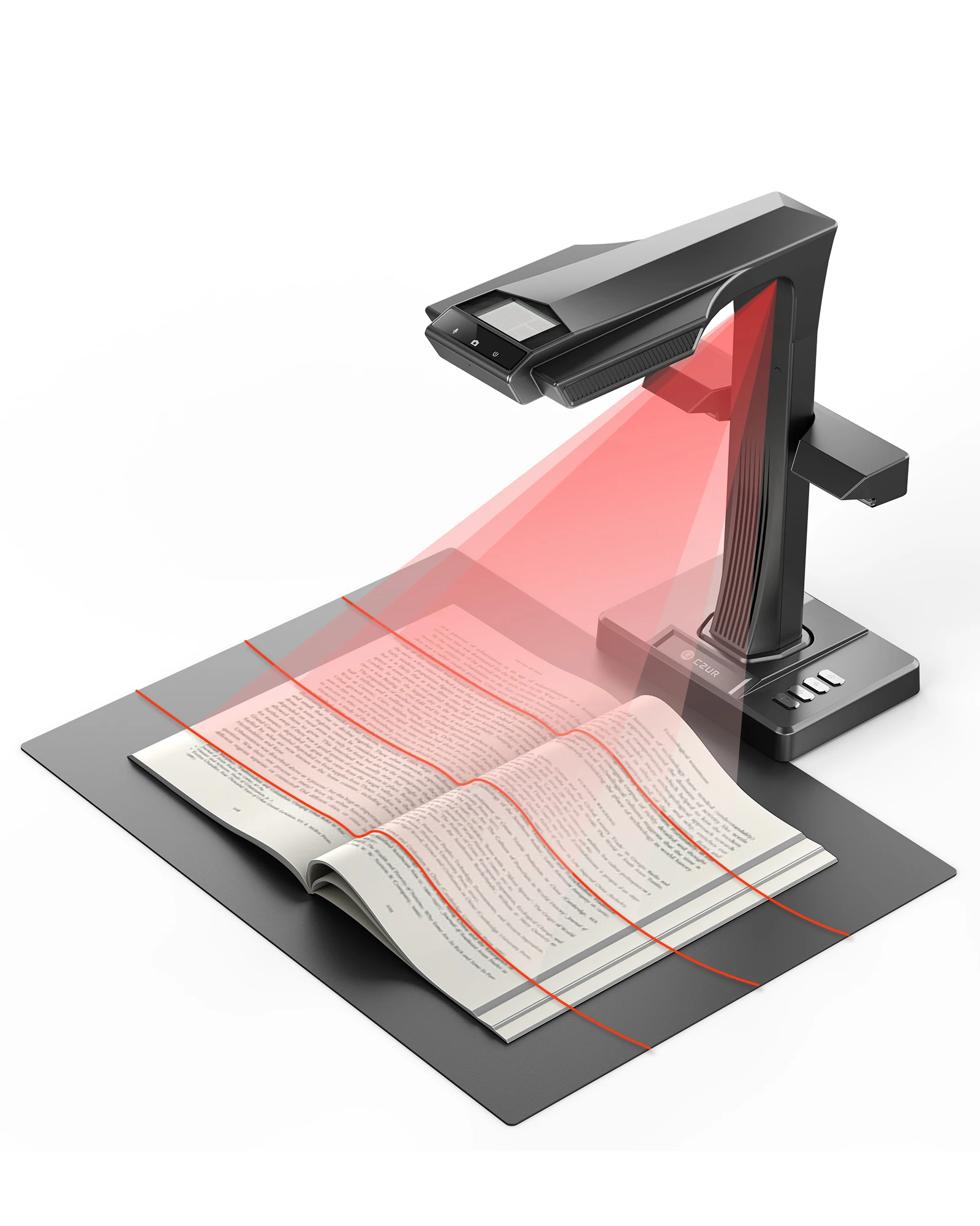CZUR ET Max Professional Book Scanner, 38MP Document Camera, Laser Curve-Flatten, USB High Speed Document Scanner, 180+ Language