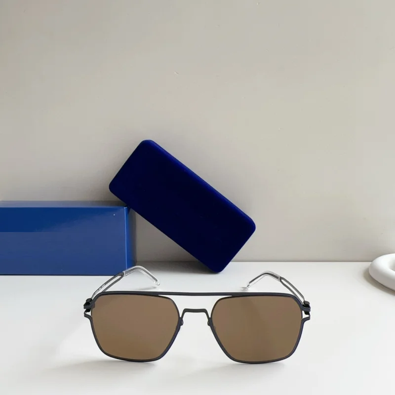 Deutschland Marke Design Schraubenlose Sonnenbrille Titan Ultraleicht Platz Mode Männer Sonnenbrille Große RIKU Gläser Auge Hohe Qualität – Detail 39