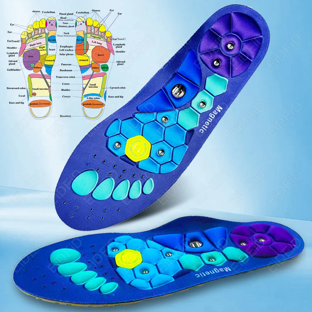 Description Picture 5 of itemMassag Enhanced Magnetic Therapy Insole Running Sports Shock-absorbing Shoe Accessories Point Therapy Feet Body Detox Insert