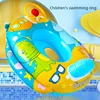 Environment PVC Children Swimming Rings Water Toys Beach Pool Baby Inflatable Swimming Circle with Steering Wheel Water Toys 2