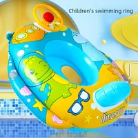Environment PVC Children Swimming Rings Water Toys Beach Pool Baby Inflatable Swimming Circle with Steering Wheel Water Toys 2