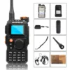 Baofeng Walkie Talkie K6 Aircraft Multi-Band 999Ch 5W 1.44" Screen Wireless Freq Copy 1750Hz Noise Cancel Dual Wait FM Radio 6