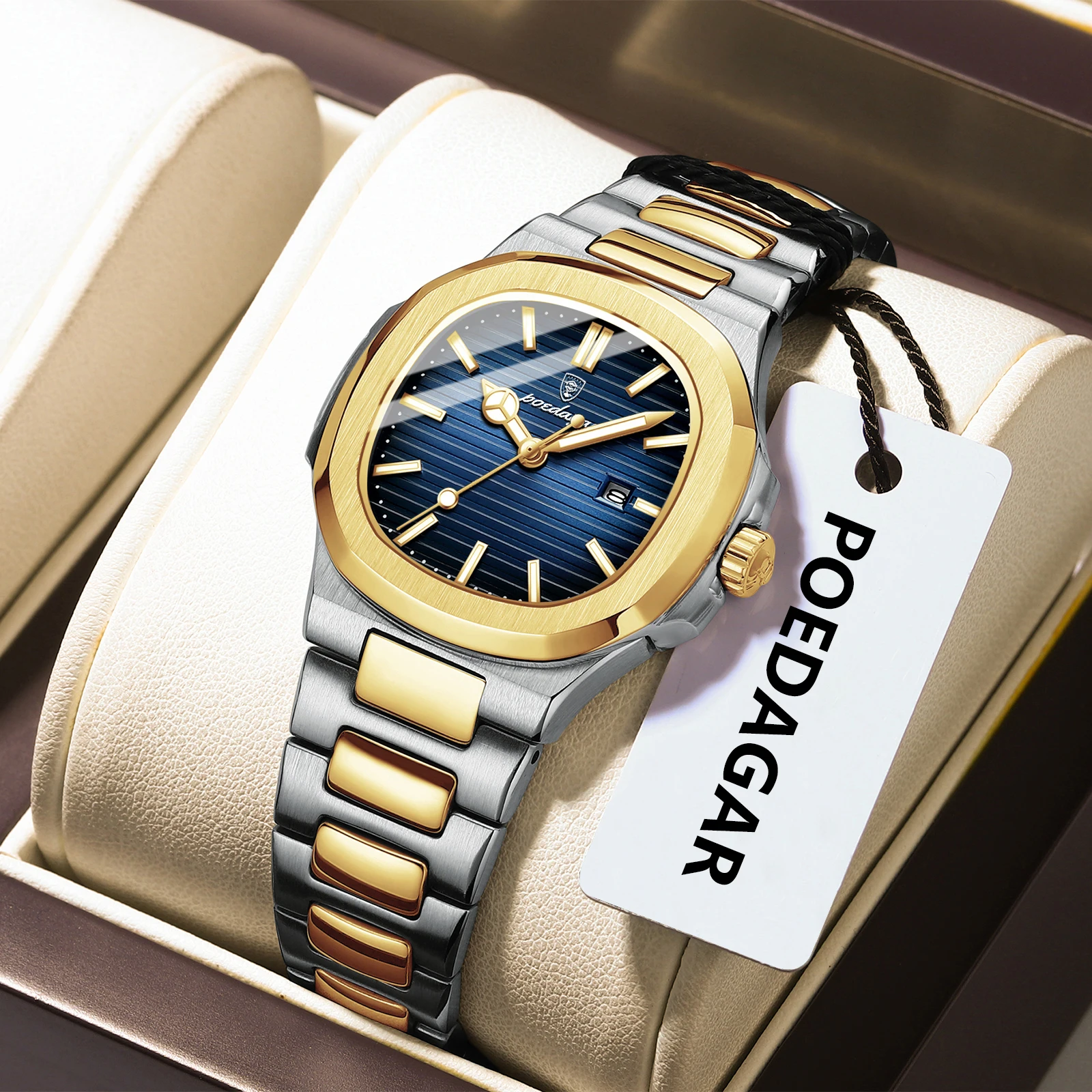 POEDAGAR الأصلي العصرية المرأة الساعات مقاوم للماء...