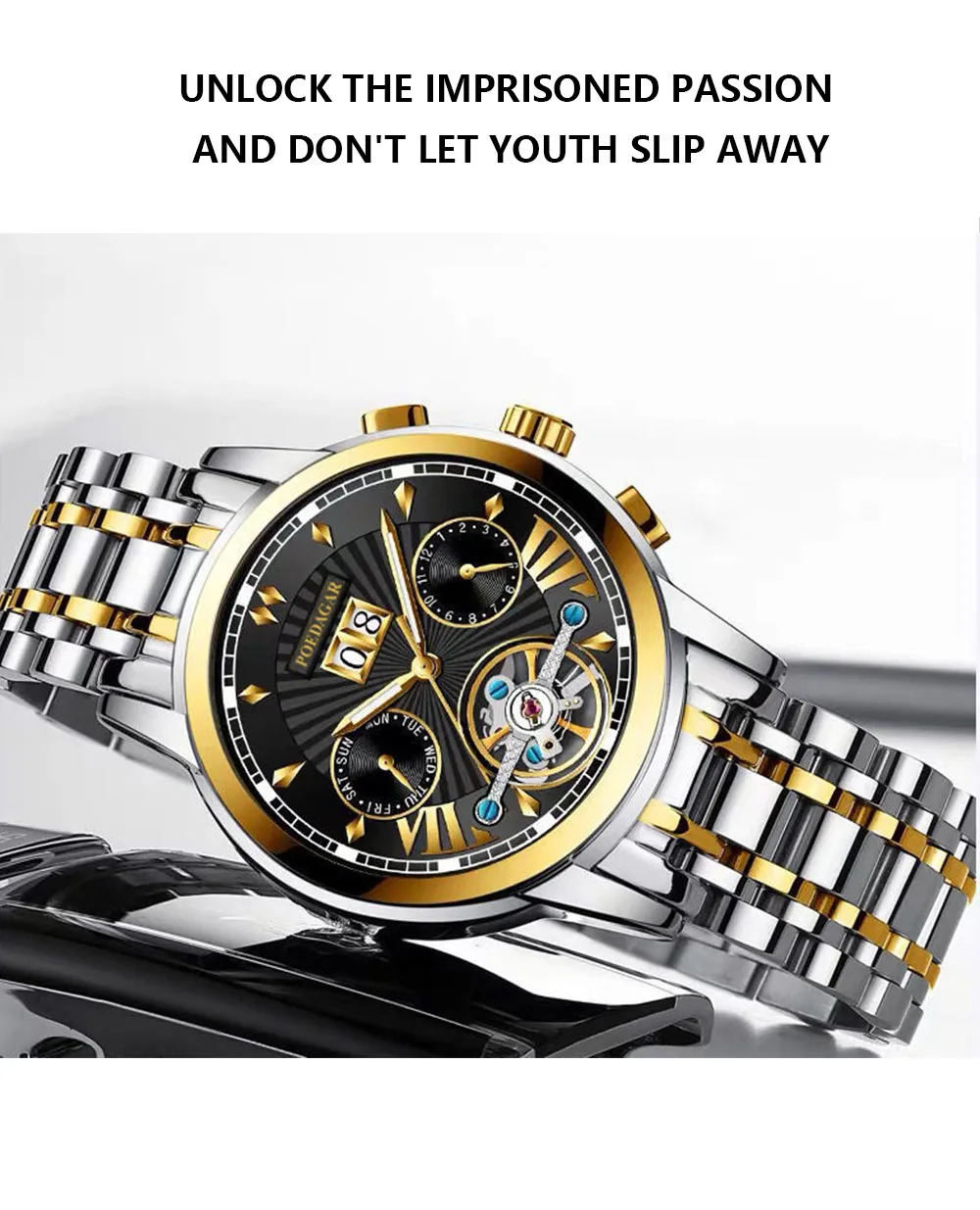 POEDAGAR 1401 Men's Watch description image 14