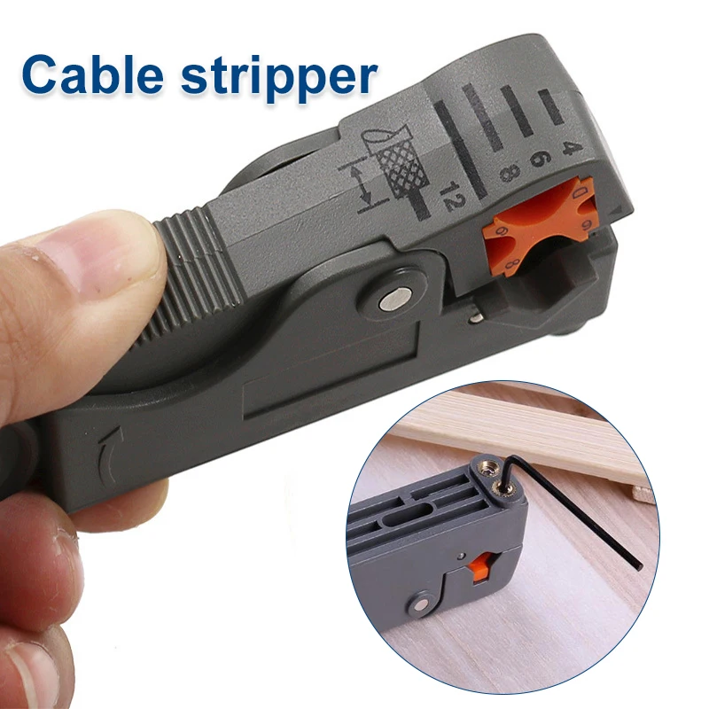 Description Picture 3 of item4/1pcs Automatic Stripping Pliers Wire Stripper Cable Wire Cutters Stripping Crimping Tool with Hexagon Wrench Tools Nippers
