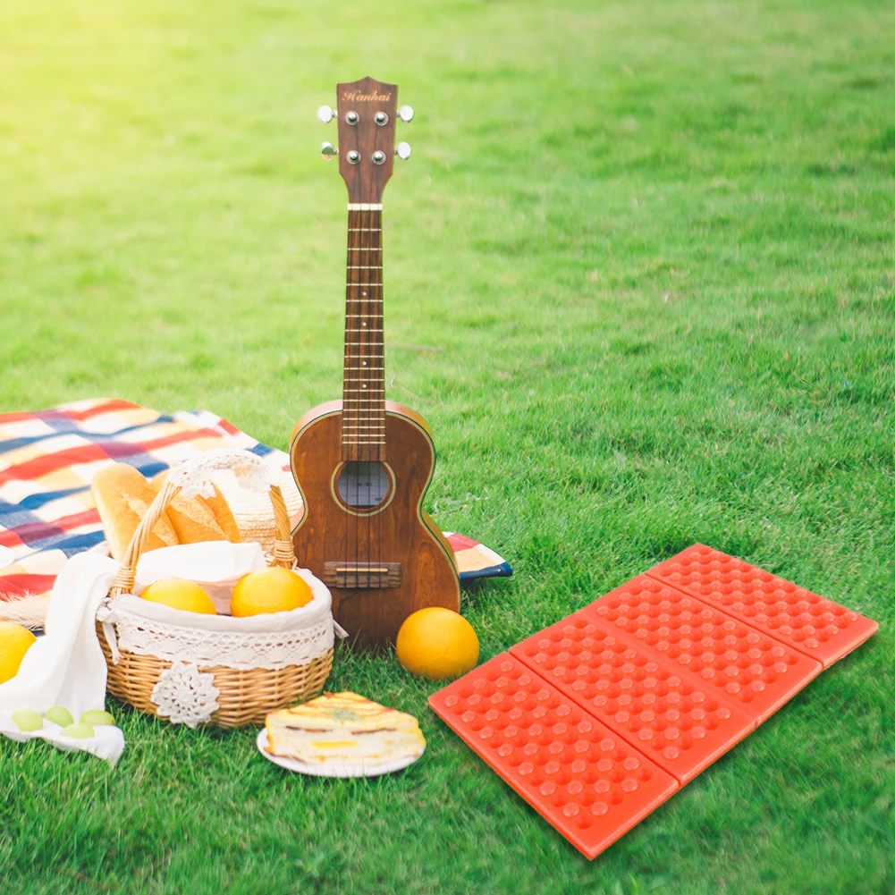 Tapis De Sol Pliable XPE Résistant à L'Humidité Pour Camping Et Pique-nique - Rose, 40x28 Cm