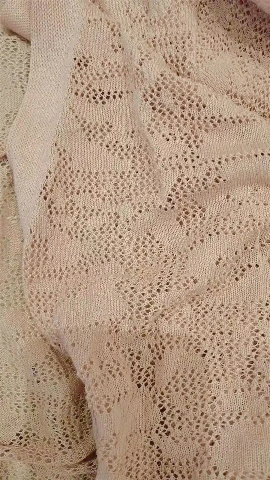 Summer Oversized Knit Cardigan Jackets Half Sleeve Lace Knitwears Coats Korean Elegant Trendy Hollow Out Sunscreen Tops