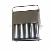 Cylinder Ice Pop Mold Column Ice-lolly Popsicle Mould Full Stainless Steel Great DIY Tool 40 Cells In One 1