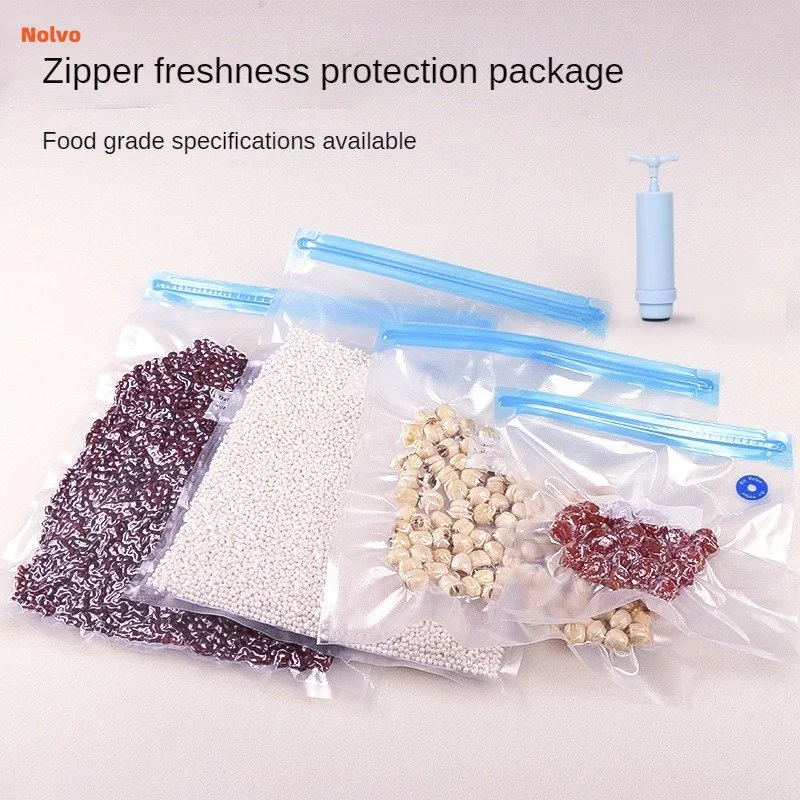 10Pcs 20Pcs /Lot Food Packer Bags Keep Food Fresh Vacuum Bag Vacuum Zipper Bags Reusable Food Storage Bags For Food Preservation 50 pcs kraft paper stand up zipper paper bags zip lock stand up reusable sealing food pouches tear notch for storing cookie