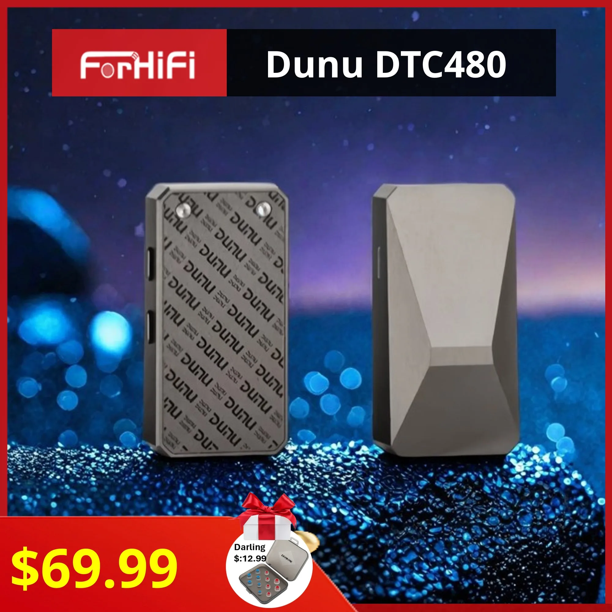Dunu DTC480 디코딩 이어 앰프, 안드로이드 Typec 아이폰 조명용 하이..