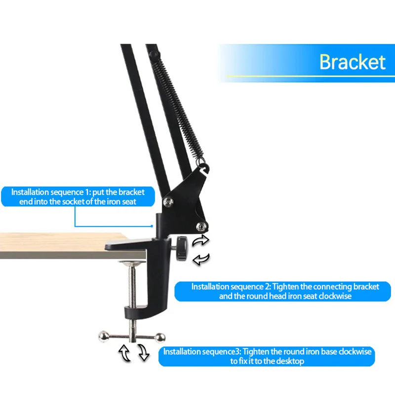 

Microphone Condenser D80 Recording Microphone with Stand and Ring Light for PC Karaoke Streaming Podcasting for Youtube