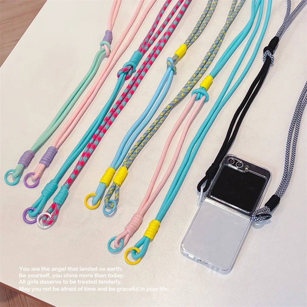 Fashion Clear Shoulder Strap Lanyard Transparent Shockproof Thin Phone Case