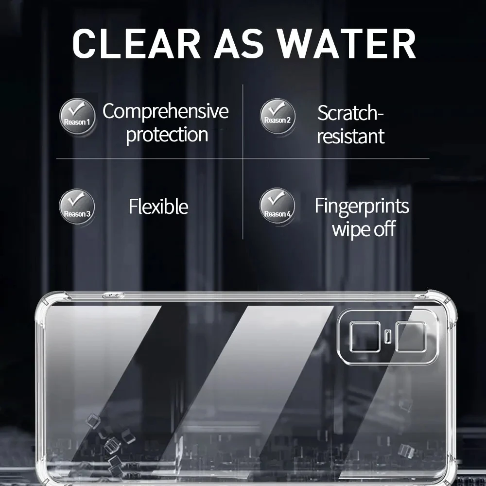Transparent TPU Airbag Shockproof Clear Phone Case