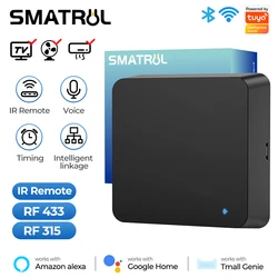 Tuya Smart WiFi RF433 IR Remote Control For Air Conditioner TV Curtain Roller Shutter Alexa Google Home Yandex Alice Tmall Genie