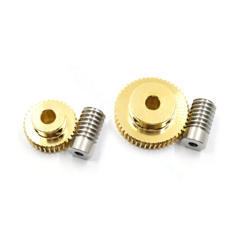 Engrenage à Vis Sans Fin En Laiton - 28 Dents, Module 1, Diamètre 6-15 Mm - Pour Modélisme Ou Réparation