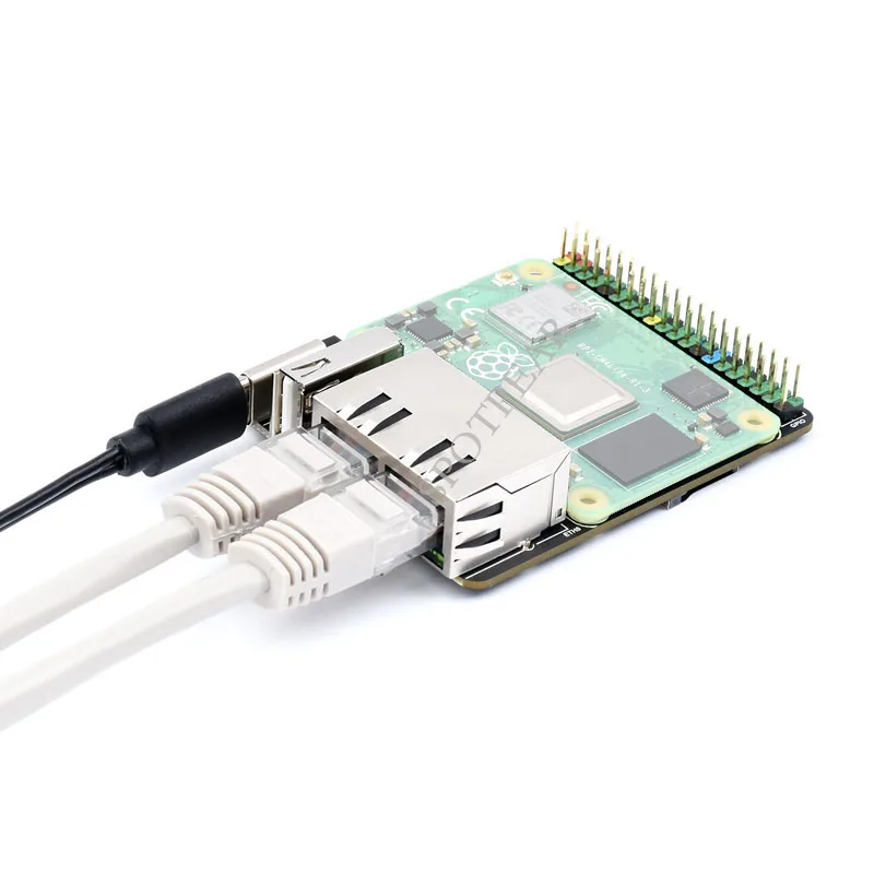 Placa io do Módulo do Raspberry pi Cm4 Ethernet Duplo do Gigabit Mini Router de Código Aberto 5v - Imagem 4