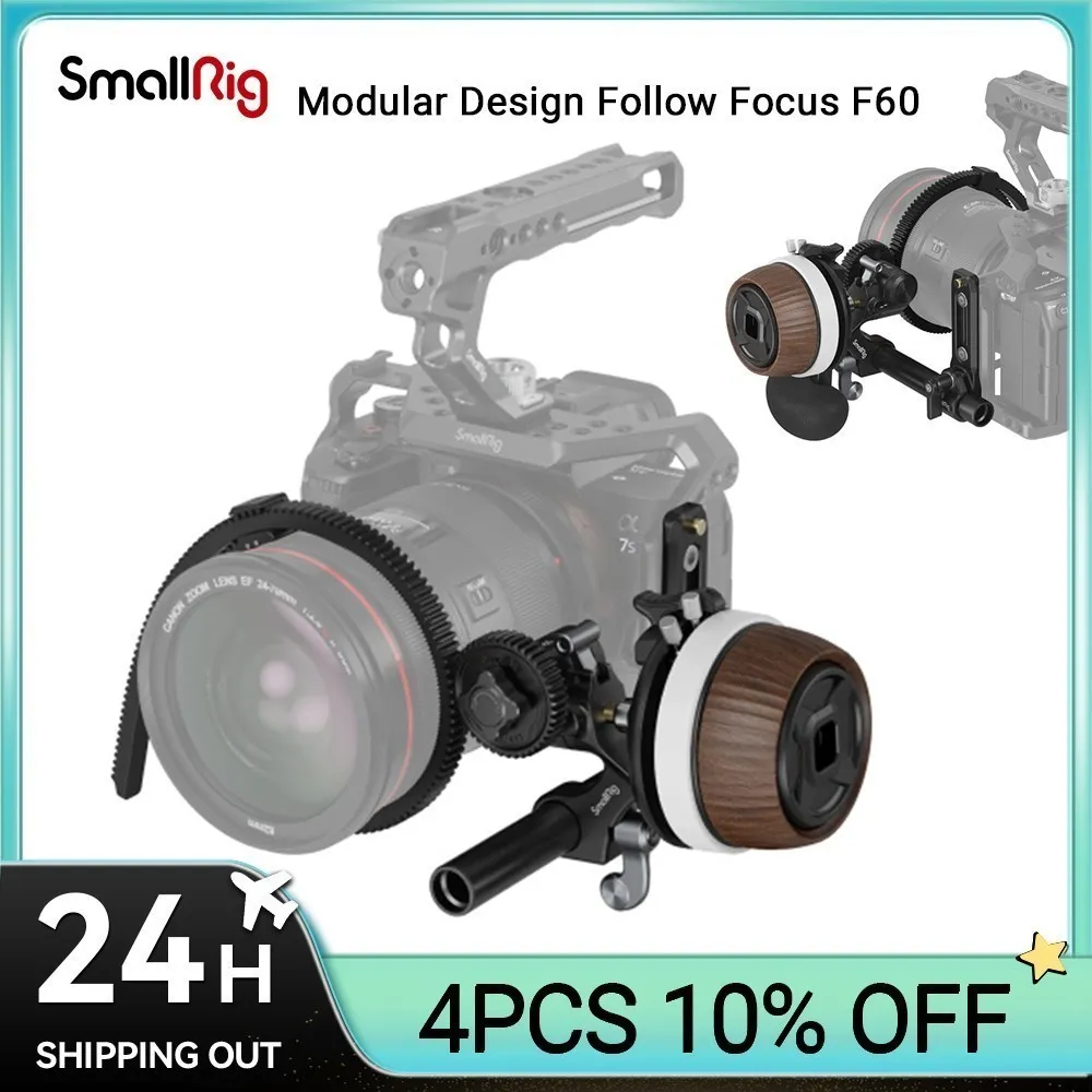 SmallRig-Follow-Focus-F60-Adjustable-Non-stop-Damping-Modular-Design ...