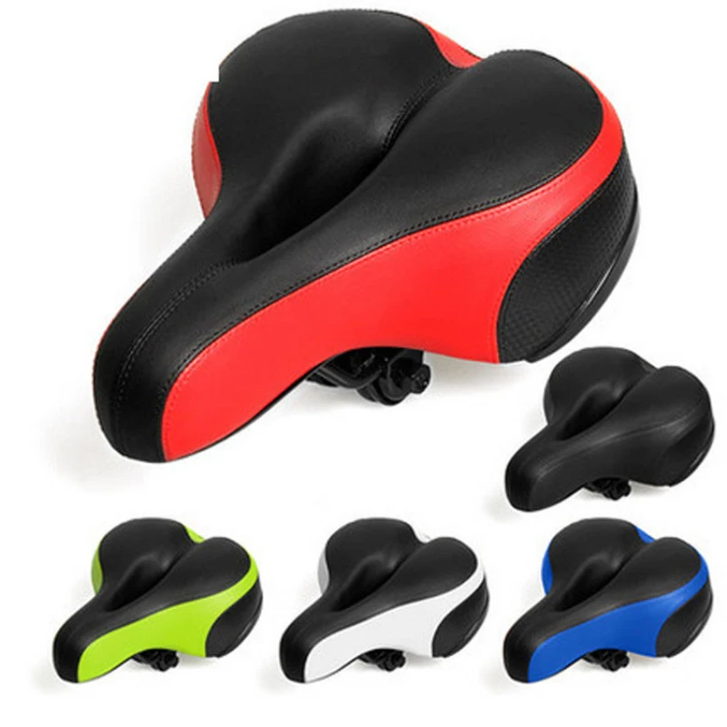

Hollow Bike Bicycle Cycling Big Bum Saddle For Men Women Seat Road MTB Bike Wide Soft Pad Shock Cushion Bike Seat Accessories