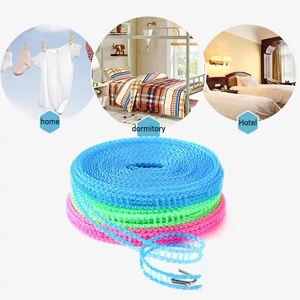 Portable Travel Clothesline Outdoor Business Trip Indoor Hotel Hotel  Non-essential Cool Hanging Drying Clothes Rope - AliExpress