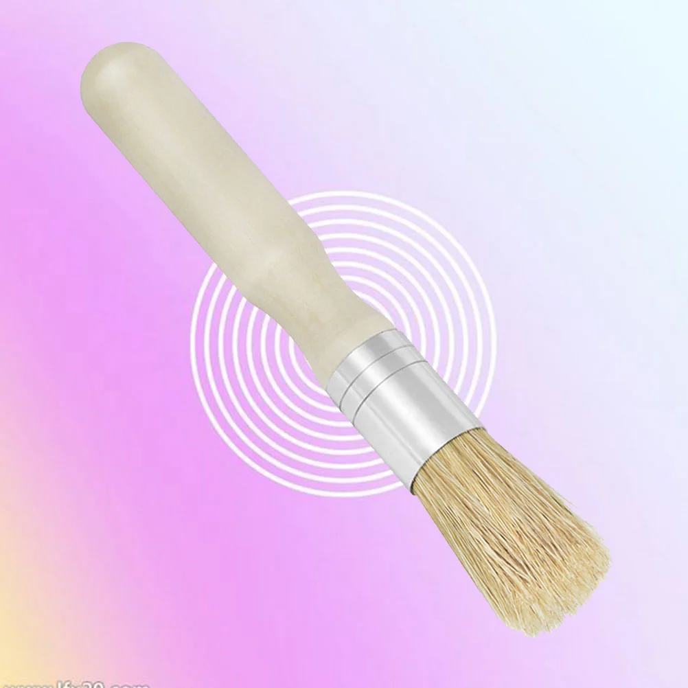 

Искусственная круглая деревянная ручка, маленькая кисть, свиная грива, кисть для рисования, аксессуары для фотографий