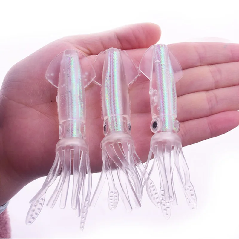 

1/3Pcs 10cm 8g Fishing Lure Luminous Octopus Skirt Swimbait Shad Fishing Lures Minnow Soft Baits Carp Tackle